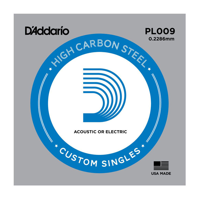 Струна D'ADDARIO PL009 Plain Steel 009